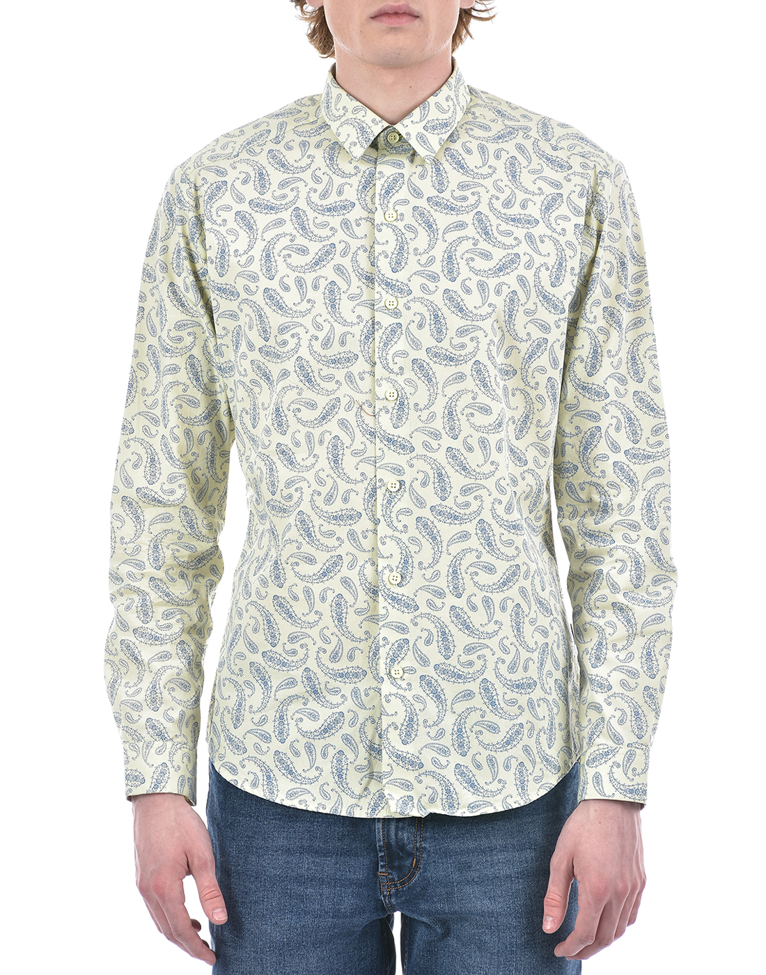 Numero Uno Men Paisley Cream Shirt